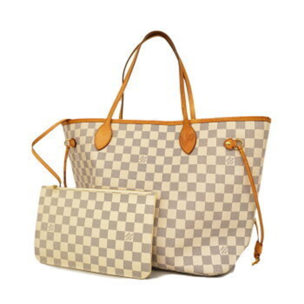 Louis Vuitton Damier Azur Neverfull MM Tote Bag